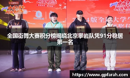 全国街舞大赛积分榜揭晓北京攀岩队凭91分稳居第一名